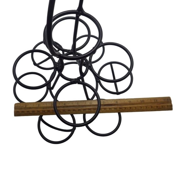 Cupcake Dessert Stand 3 tier 11 Cupcakes Modern Goth Black Metal - Picture 3 of 3